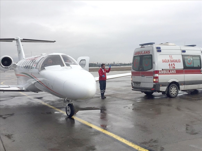 46 günlük bebek uçak ambulansla İstanbul´a sevk edildi 