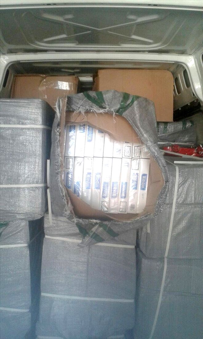 7O bin paket kaçak sigara ele geçirildi