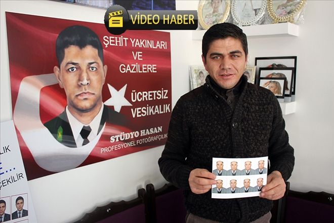 Şehit aileleri ve gazilere biometrik fotoğraf desteği