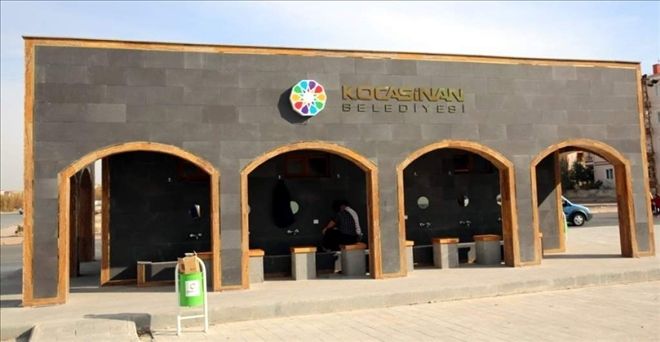 Kocasinan´daki şadırvanlar Selçuklu mimarisi tarzında yenileniyor 