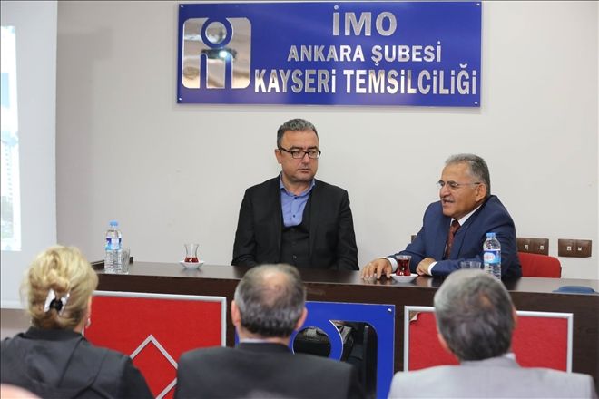Başkan Büyükkılıç, İnşaat Mühendisleri Odasını ziyaret etti 