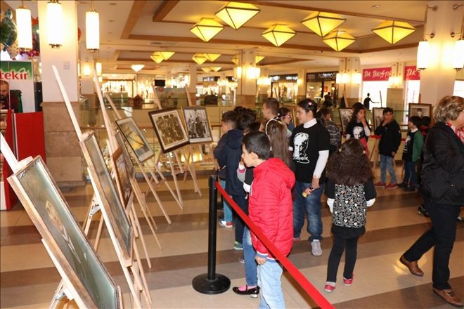 Meysu Outlet´te Atatürk´ün fotoğraflarının yer aldığı resim sergisi açıldı 