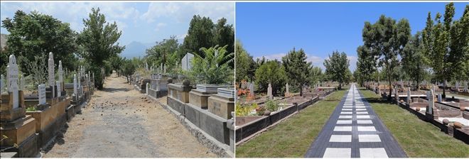 Büyükşehir´den örnek mezarlık 