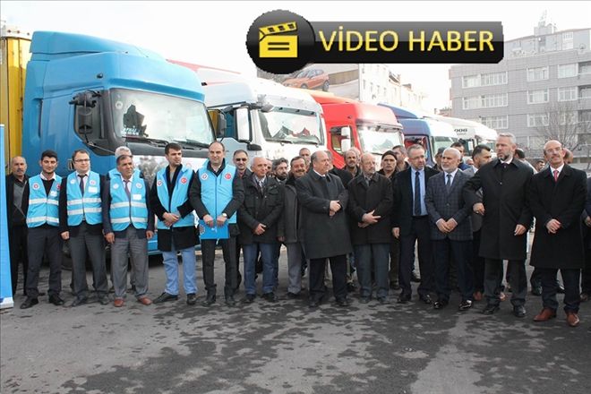 Kayseri´den Halep´e 11 tır yardım gönderildi 