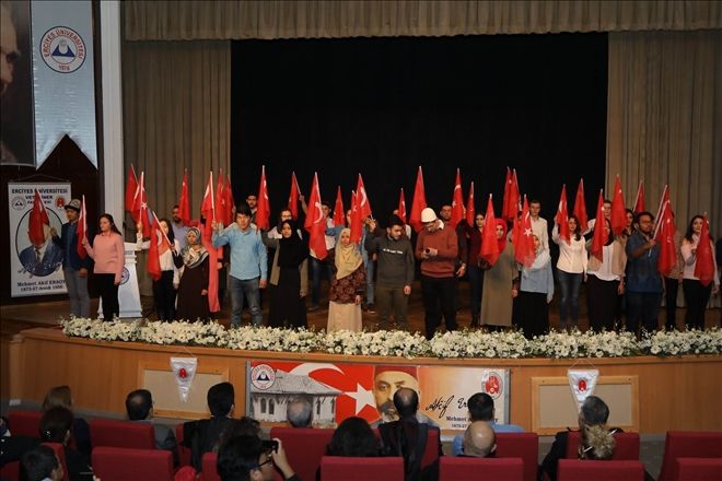 Mili Şair Mehmet Akif Ersoy ölümünün 81. yılında ERÜ´de anıldı 