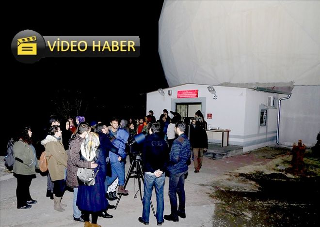 ERÜ´de halka açık ay gözlem etkinliği düzenlendi 
