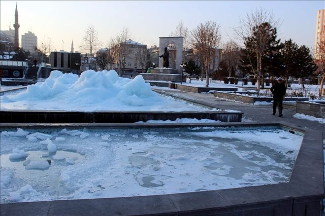 Kayseri buz kesti 