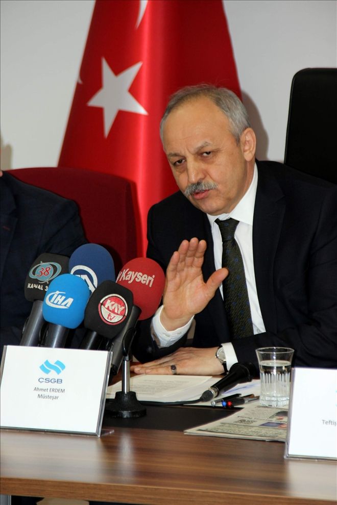 Çalışma ve Sosyal Güvenlik Bakanlığı bürokratları Kayseri´de 