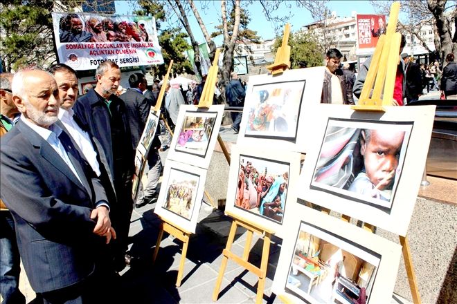Somali´de Çocuklar ve İnsanları Açlıktan Ölmesin Sergisi açıldı