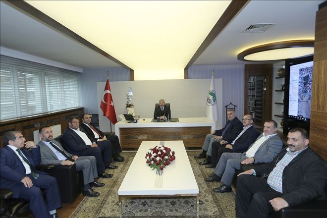 Başkan Çelik, başkanları ağırladı