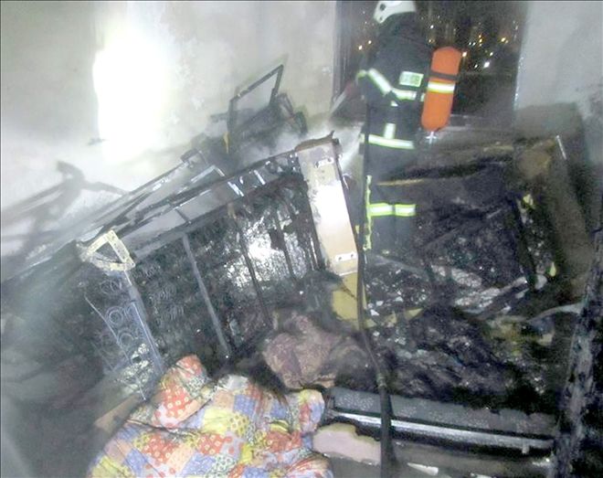Konaklar Mahallesi´ndeki Yangın Korku Dolu Anların Yaşanmasına Neden Oldu