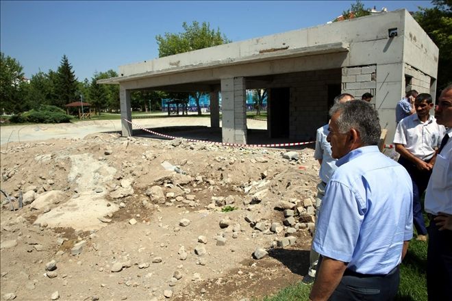 Başkan Büyükkılıç sosyal tesis inşaatı gezdi