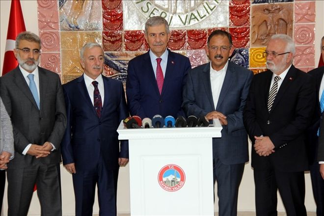 Bakanlar Özhaseki ve Demircan Kayseri´de