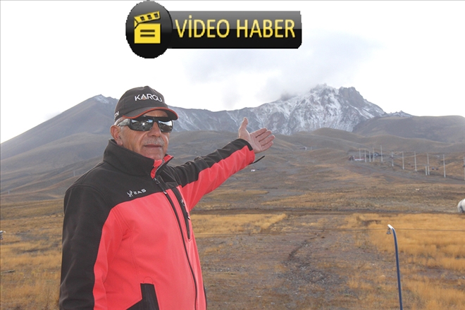 ERCİYES´E KAR YAĞDI