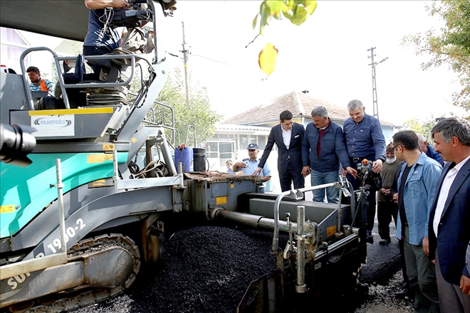 Başkan Çelik Sarıoğlan´da incelemelerde bulundu 