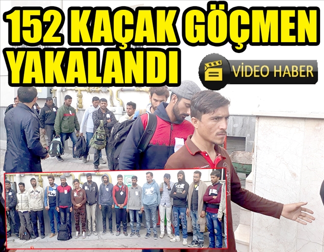 152 kaçak göçmen yakalandı 