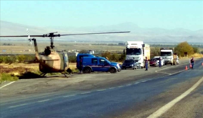Jandarmadan helikopter destekli trafik denetimi 