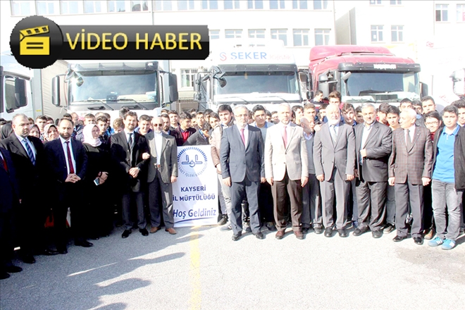 Kayseri´den Suriye´ye 10 tır yardım 