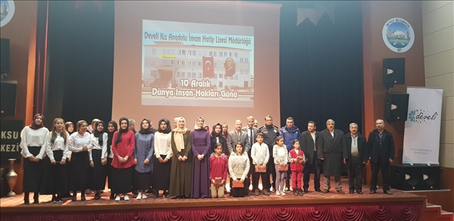 Develi´de İnsan Hakları Haftası Kutlamaları 