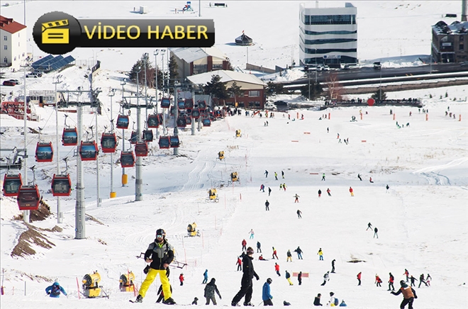 Erciyes´i sezonun ilk hafta sonunda 30 bin kişi ziyaret etti 