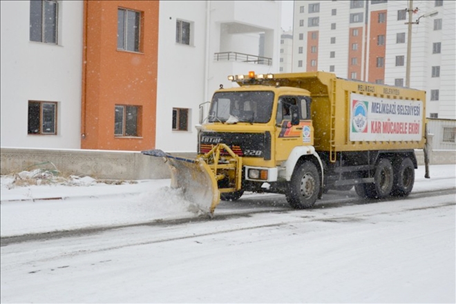 Melikgazi karla mücadeleye hazır 