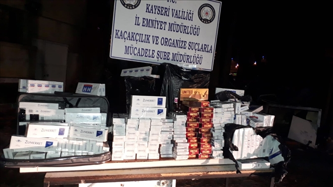 5 bin 700 paket kaçak sigara ele geçirildi 