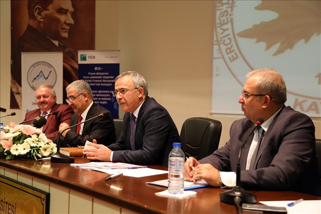 KAYSO Meclis Başkanı Özkaya, ERÜ´de Finans Zirvesine Katıldı 