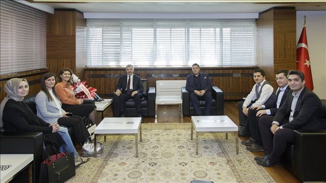 KAYMOS VE Mimarlar Odası yönetimleri Başkan Çelik´i ziyaret etti 