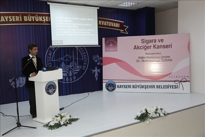Büyükşehir Sağlık Seminerlerinde ?sigara´ konuşuldu 