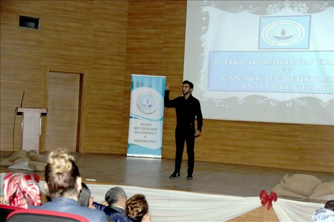 Akşam Sanat Okulu öğrencileri Çanakkale Şehitleri´ni andı 