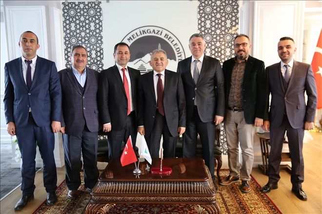 Emlakçılar Odası´ndan Melikgazi Belediyesi´ne ziyaret 
