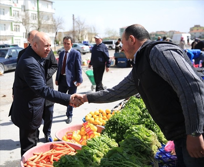 BAŞKAN ÇOLAKBAYRAKDAR, KAYABAŞI Mahallesi esnaflarını ziyaret etti 