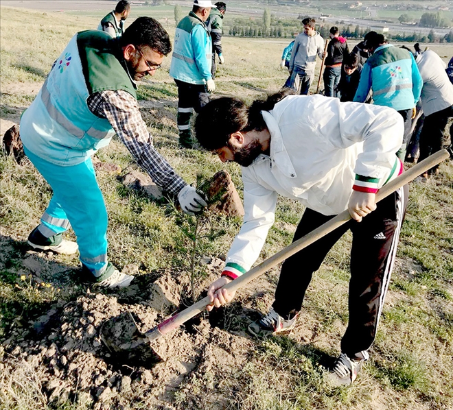 Kocasinan´ın fidanlarını bu kez doktor adayları toprakla buluşturdu 