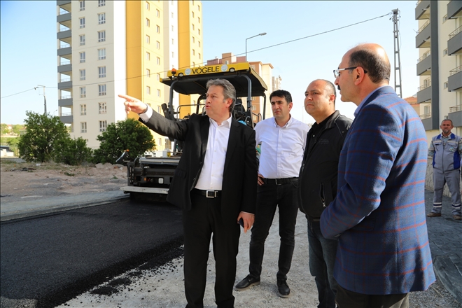 Talas´ta asfaltlama çalışmaları başladı 