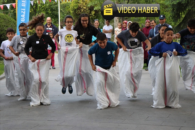 Hıdrellez´i çuval, yumurta ve yoğurt yarışı ile kutladılar 