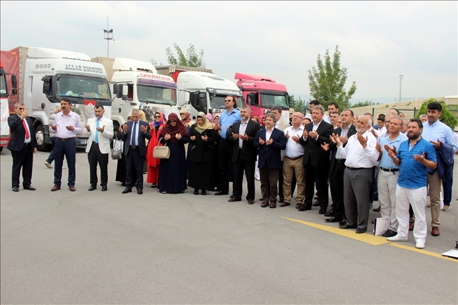Kayseri´den Halep´e 10 tır yardım 
