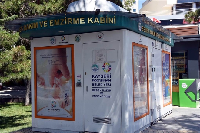 Kocasinan´da anneler ?Bebek Bakımı Ve Emzirme Kabini´ projesinden memnun 