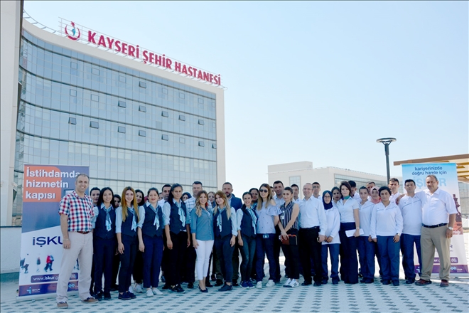 Kayseri Şehir Hastanesine İŞKUR´dan destek 
