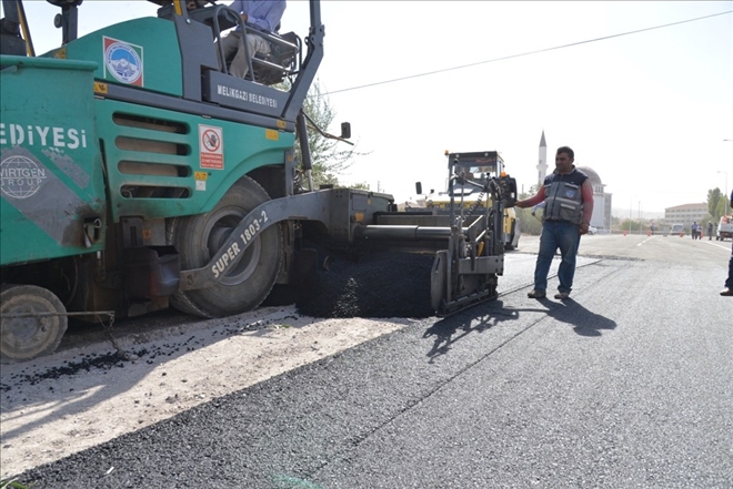 Melikgazi´de asfalt çalışmaları devam ediyor 