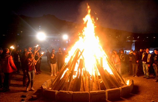 ?Erciyes MotoFest´ kamp ateşinin yanmasıyla başladı 