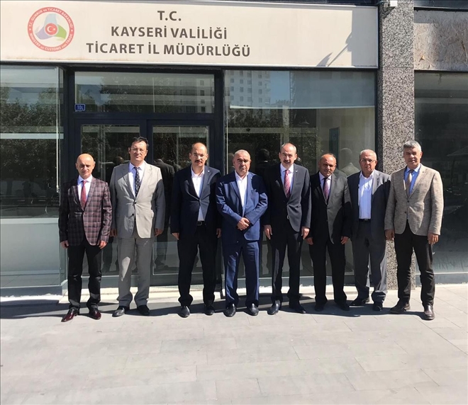 KTO Yönetiminden, Ticaret İl Müdürü ve Sanayi ve Teknoloji İl Müdürüne ziyaret 
