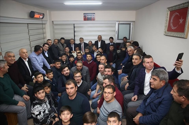 Başkan Büyükkılıç Yahyalı´da akşam oturmasında 