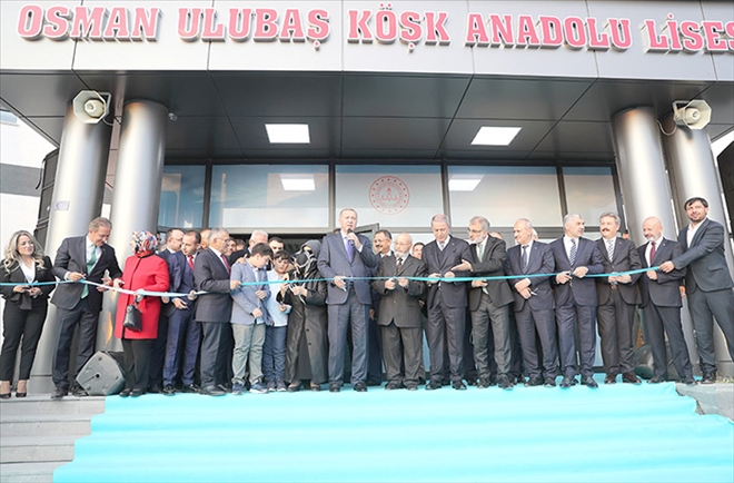 Cumhurbaşkanı Erdoğan, Osman Ulubaş Köşk Anadolu Lisesi´ni açtı