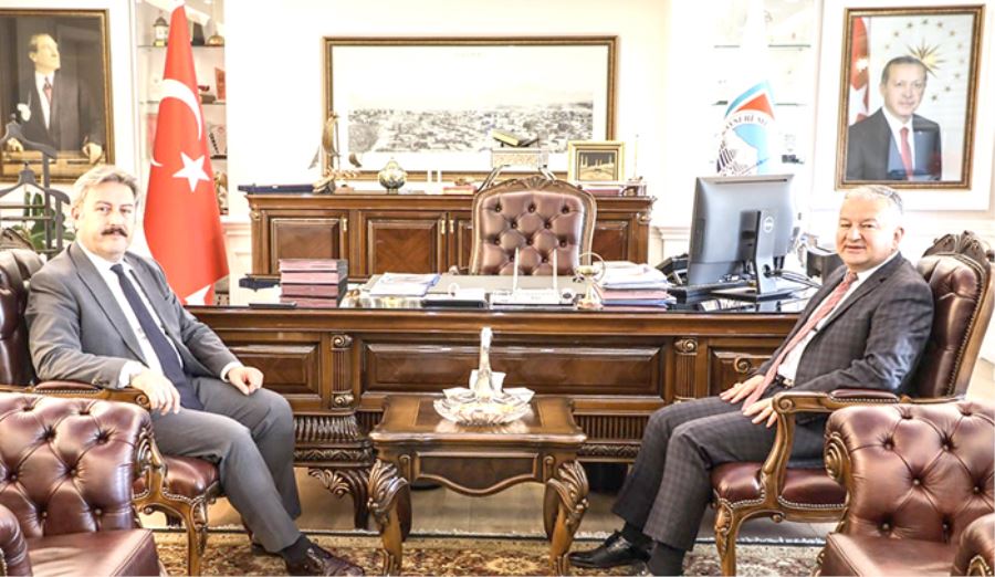 Develi Kaymakamı Murat Duru Başkan Palancıoğlu’nu ziyaret etti 