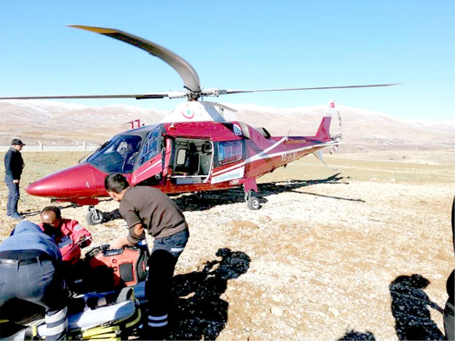 Hava ambulansı hayat kurtarmaya devam ediyor 