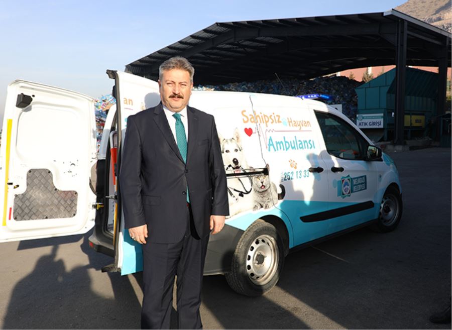 Melikgazi hayvan ambulansı göreve başladı 