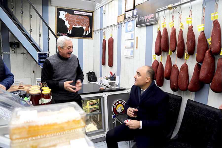 Vali Günaydın Mesaiye Esnaf Ziyaretleri İle Başladı 