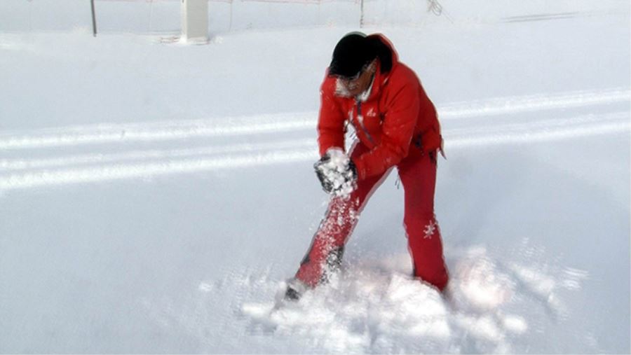 Erciyes’te kar sevinci 