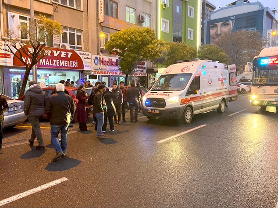 Otomobilin çarptığı bisikletli yaralandı 