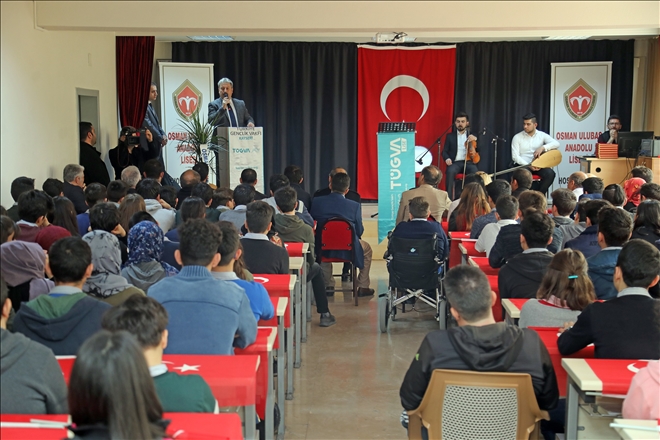 Palancıoğlu´ndan öğrencilere Mehmet Akif öğüdü 